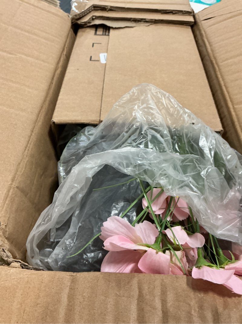 Condition photo showing Good Condition for 59 inch artificial tall grass with pink cosmos flowers, fake floor plants, faux grass plants, indoor and outdoor home decoration(2pack, 5ft) 5ft-2pack