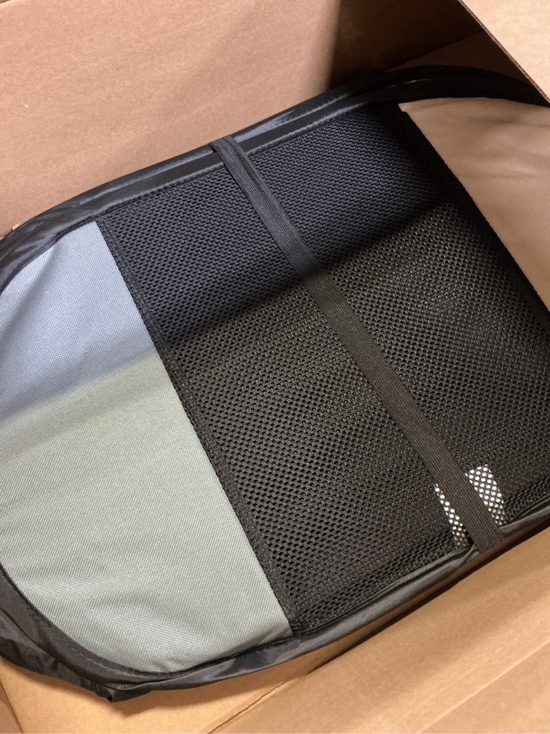 Condition photo showing As Is for Dog Playpen, Puppy Pet Playpen, Medium Dogs Tent Crates Cage Indoor/Outdoor, Portable Pop Up Dog Kennel Playpen with Carrying Case for Dogs/Cats/Rabbits, Removable Zipper Top, Grey Grey Medium (36" x 36" x 23")