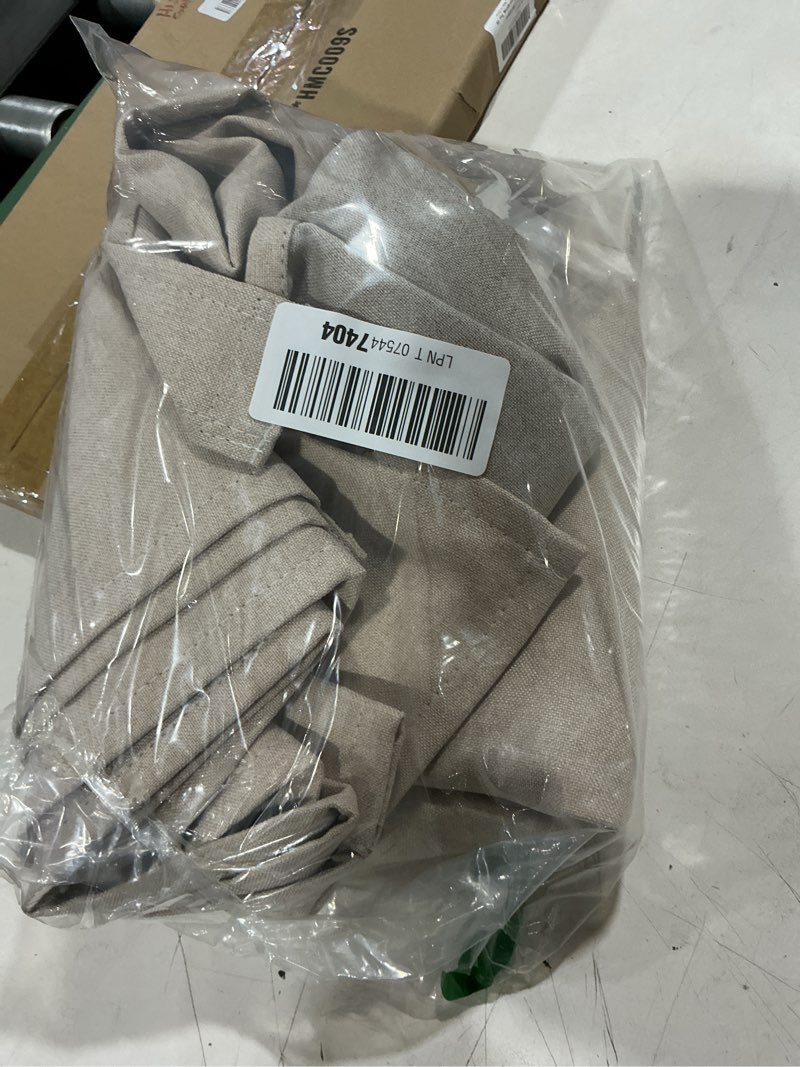Condition photo showing Good Condition for miulee 2 panels 100% blackout linen french door curtains set of 2, privacy no drill thermal insulated room darkening blinds,window shades for patio front entry back door glass,w26 x l68 inch, linen linen 26"w x 68"l (pack of 2) 2