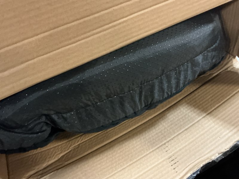 Condition photo showing Good Condition for Dog Car Seat for Medium Large Dogs Under 50 lbs, Contains 4 Inch Memory Foam Pet Booster Seat with 2 Safety Leashes, Removable and Washable Car Bed, Multifunctional