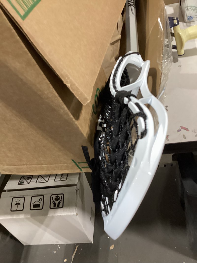 Condition photo showing Good Condition for stx lacrosse stallion 50 youth lacrosse complete stick, platinum/white, 39"