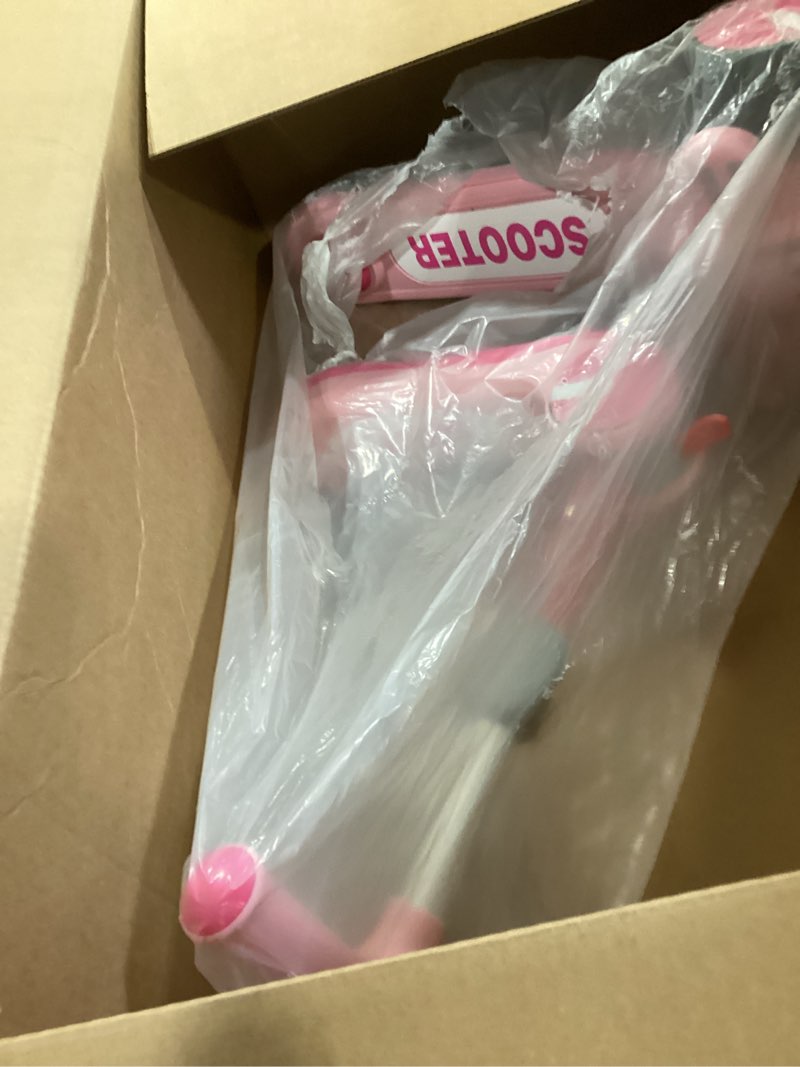 Condition photo showing Good Condition for unbreakable & never fall down 2-in-1 scooters kids 3 wheel kick scooter for boys girls ages 3-8, adjustable height & seat, widened non-slip deck, more safer for beginner toddlers light pink (type 2)