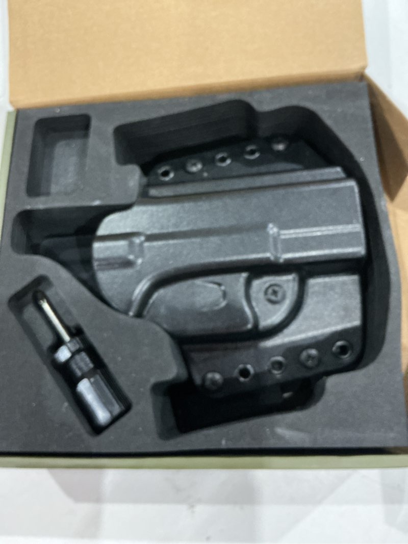 MUNALO OWB Holster Compatible with Glock 19, 19X, 23, 32, 44, 45 - Outside Waistband Paddle, Pancake