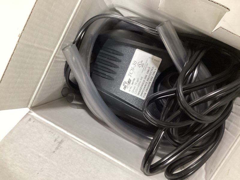 Condition photo showing As Is for zoo med nano 10 external canister filter, up to 10 gallons,black