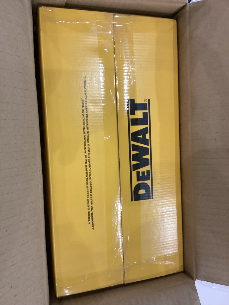 Condition photo showing New/Like New for DEWALT DXAEPS14 2000 Peak Battery Amp 12V Automotive Battery Booster Jump Starter/Power Station with 120 PSI Compressor, 500W AC Power Inverter, and 15W USBa & 25W USB Ports