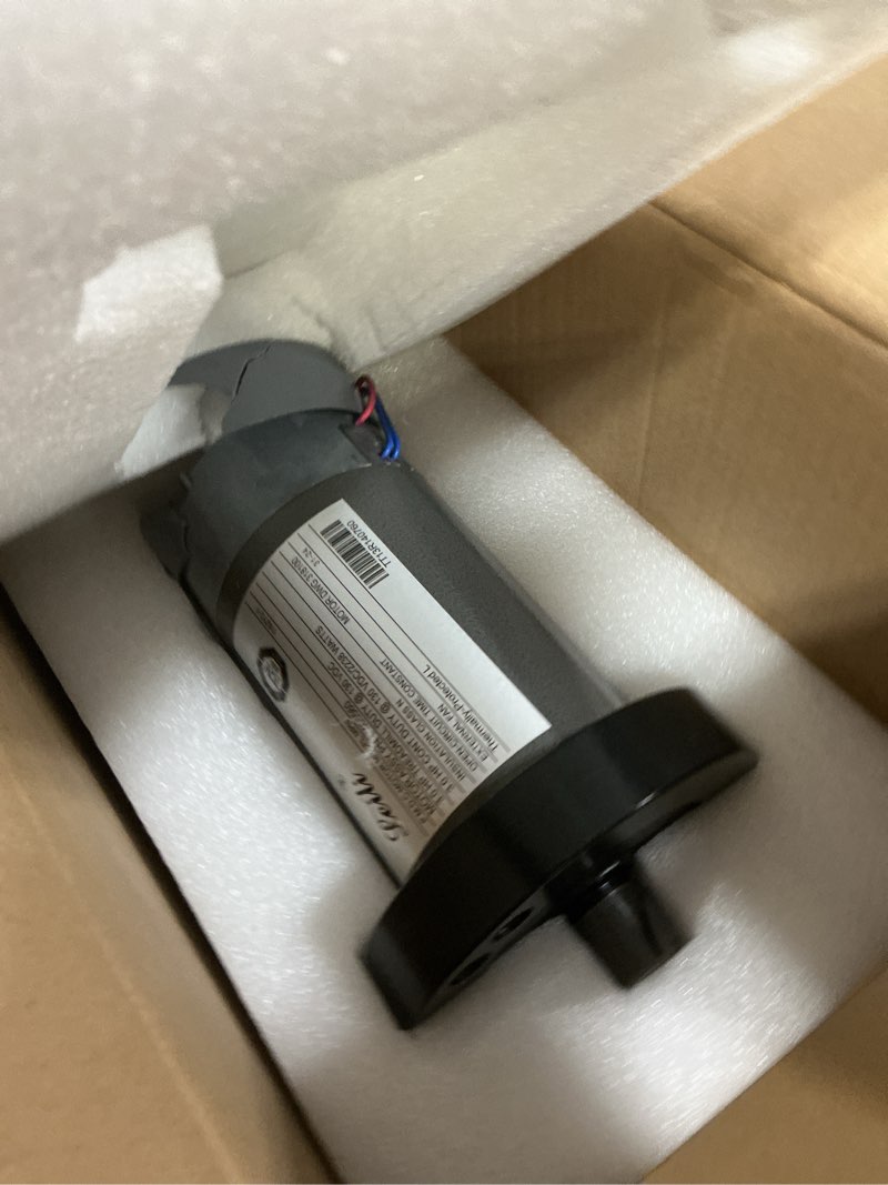 Condition photo showing As Is for m-405560 treadmill dc drive motor with flywheel, 3.0 hp 130 vdc 2238 watts, fit for nordictrack c 990/c 900 i/c 950i/c 910i/nt c 950i, for proform performance 800i/thineline prodesk/power 795
