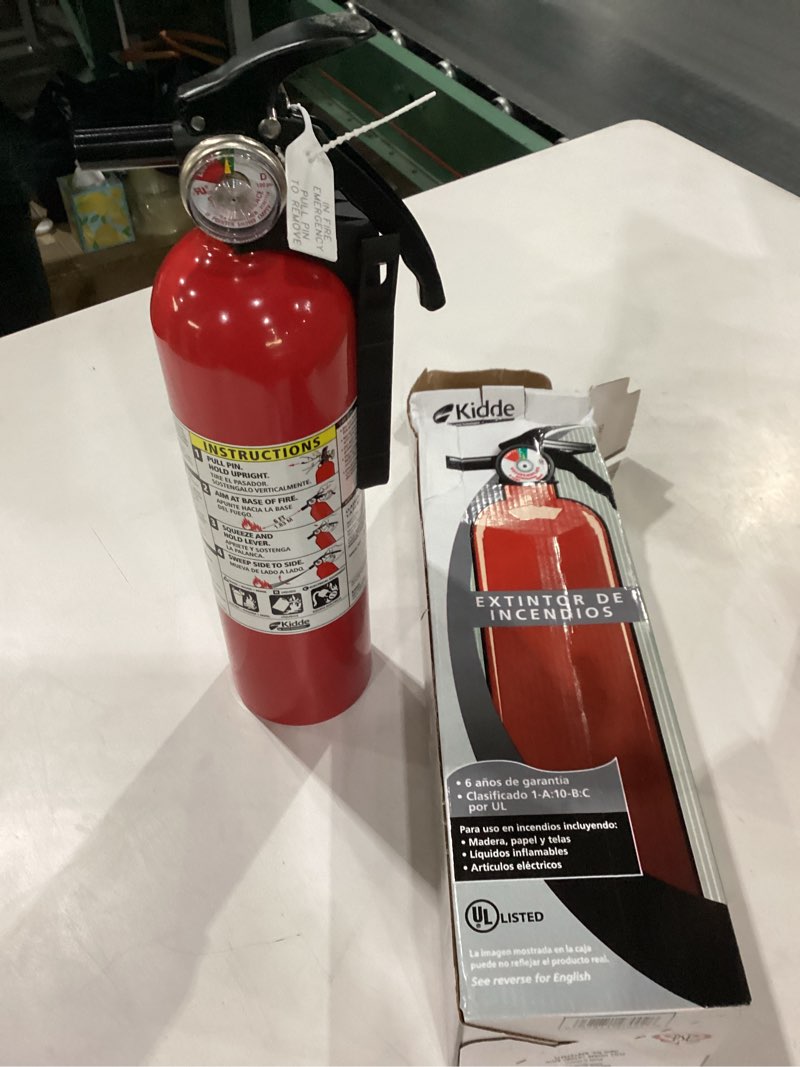 Condition photo showing New/Like New for Kidde Multi Purpose Fire Extinguisher for Home, Office, Dorm, Residential, 1A10BC, 6 Pack
