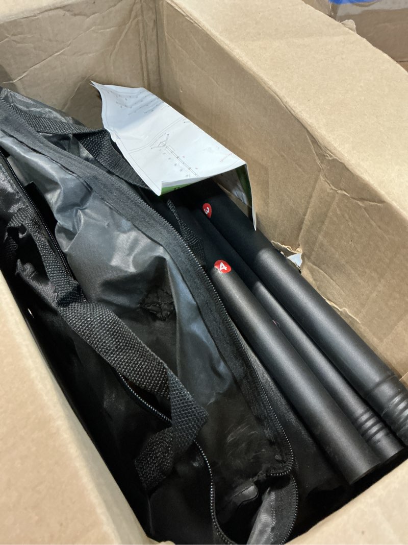 Condition photo showing As Is for dqqkmm 10×6.5ft backdrop stand kit,adjustable photography studio backdrop, 4 crossbars, 6 spring clamps, 4 backdrop clips, 2 sandbags and carrying bag for studio photography & party ceremony(2.0mx3m)