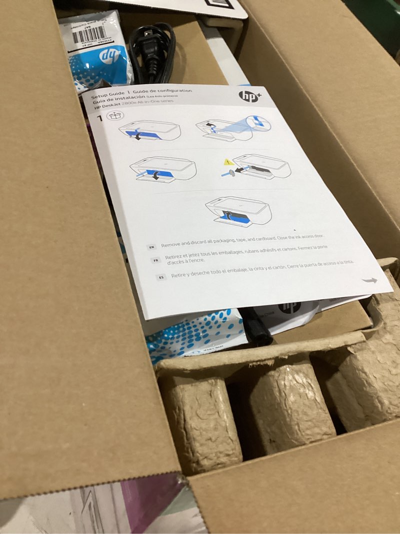 Condition photo showing Good Condition for hp deskjet 2827e wireless all-in-one color inkjet printer, scanner, copier, best-for-home, 3 month instant ink trial included, ai-enabled (6w7f5a)