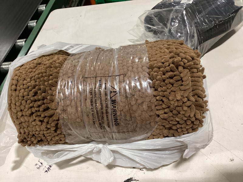 Condition photo showing New/Like New for olanly bathroom rugs 35x24, extra soft absorbent chenille bath rugs, rubber backing quick dry, machine washable bath mats for bathroom floor, tub and shower, home decor accessories, mocha 35" x 24" mocha