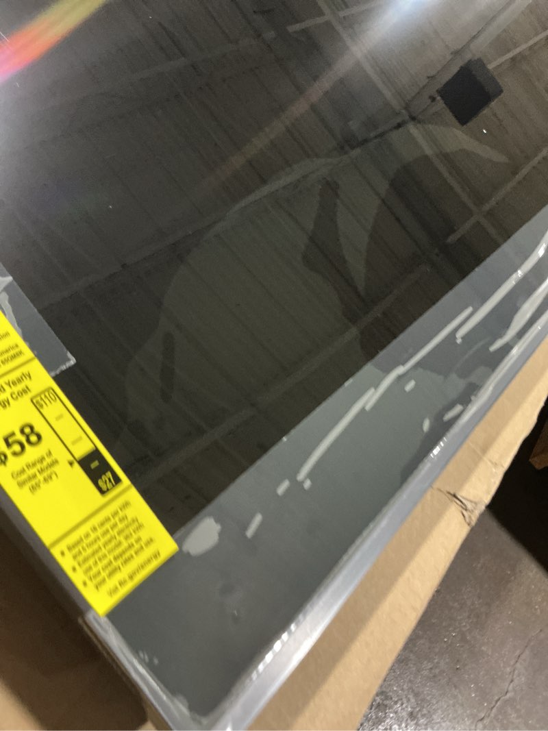 Condition photo showing As Is for screen damaged tcl 65 inch class qm8k series | mini led qled 4k hdr | 65qm8k, 2025 model | 120hz-144hz anti reflective wide angle screen smart google tv dolby atmos | voice remote alexa gaming streaming television tv 65 inches