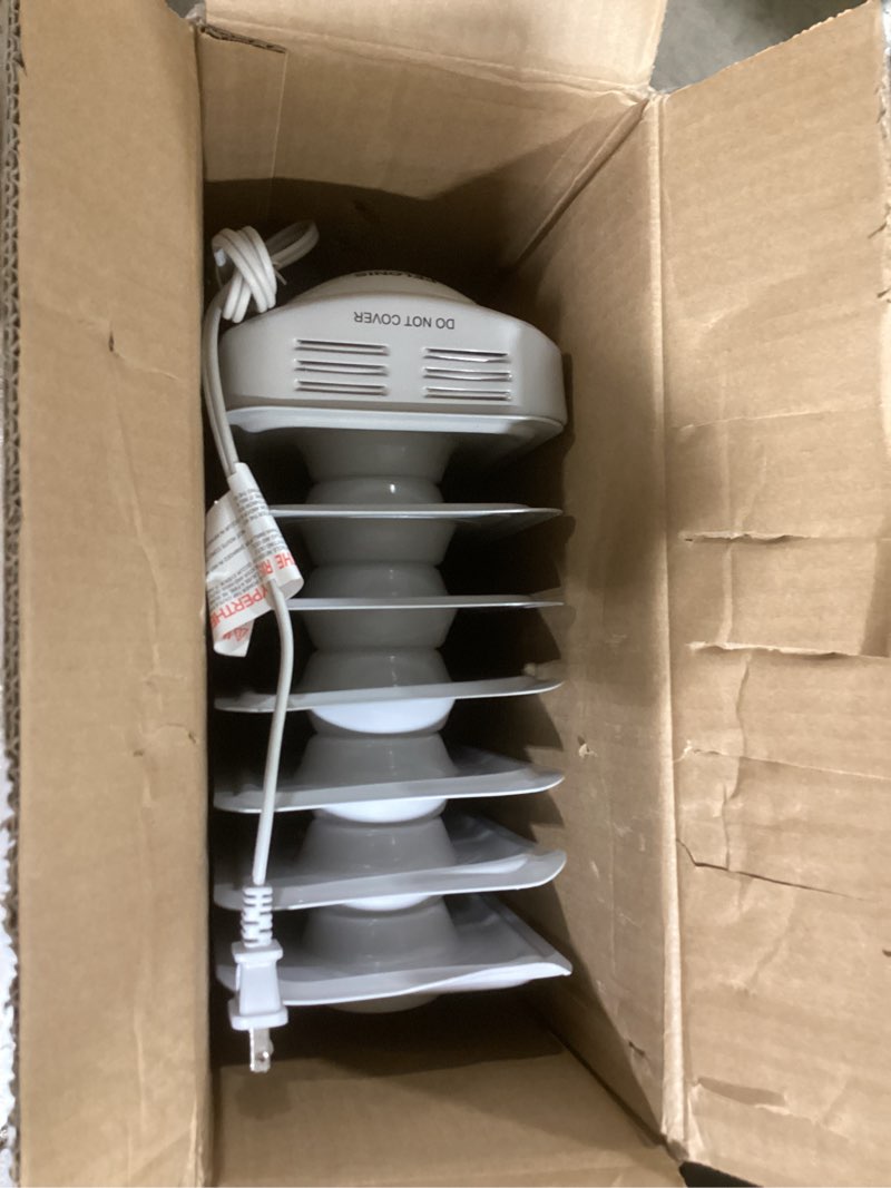 Condition photo showing As Is for PELONIS Radiator Heater for Large Space, Electric Oil Filled Radiator, Dual Knobs, 1500W, Quiet Space Heater, 3 Modes, Tip-over Protection Classic White