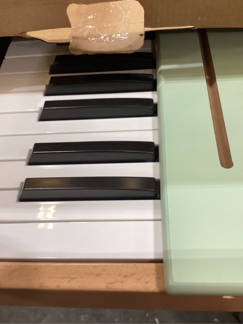 Condition photo showing Good Condition for asweets 18 keys piano keyboard for kids, toddler music educational instrument toy, wooden piano for toddlers girls & boys, green