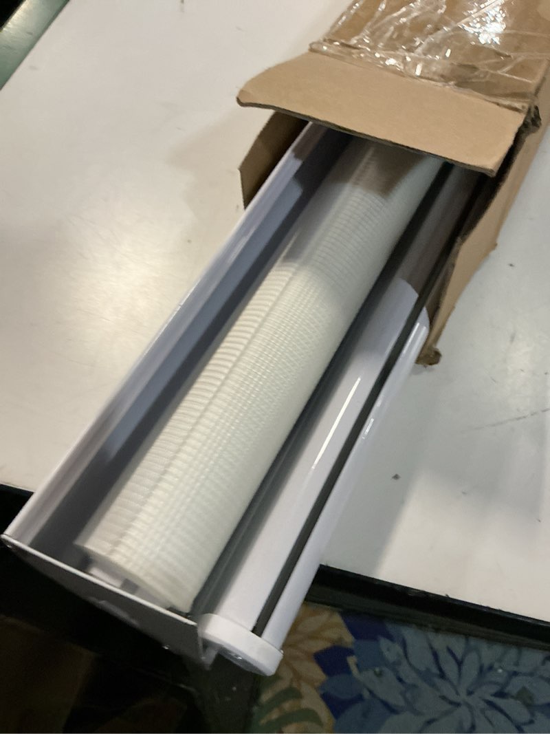 Condition photo showing Good Condition for zebra blinds for windows dual layer light filtering privacy free-stop sheer shades light control for indoor windows zebra shades for living room(45" w x 72" h, white) 45"w x 72"h white