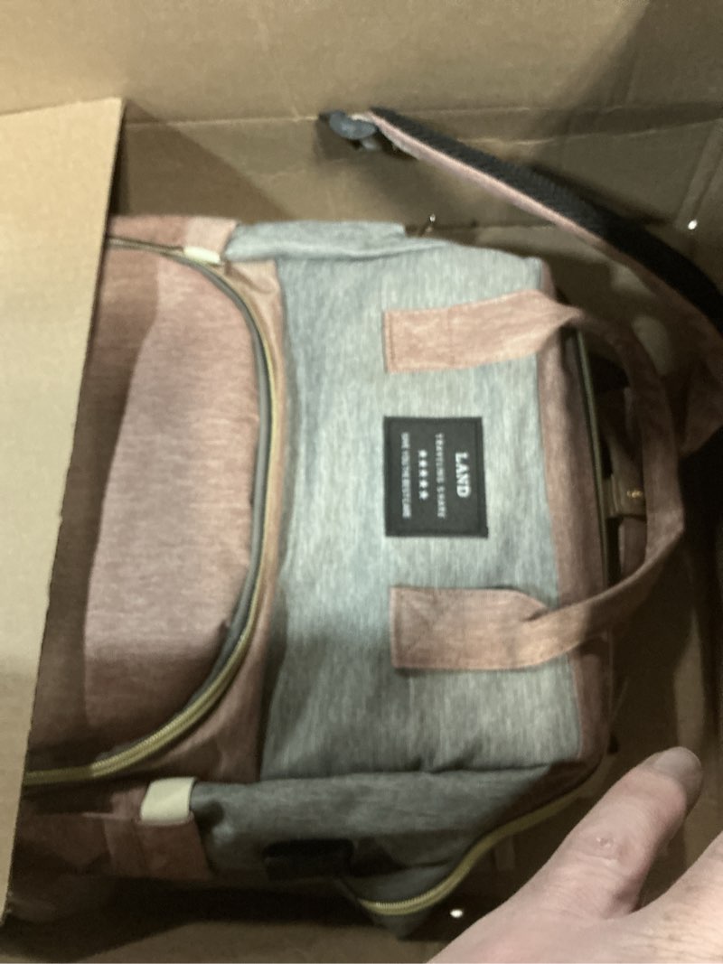 Condition photo showing New/Like New for diaper bag backpack with changing station: pink baby bags for girls boys mom with large capacity pañaleras para bebe niña baby girl newborn essentials must haves baby shower gifts baby registry