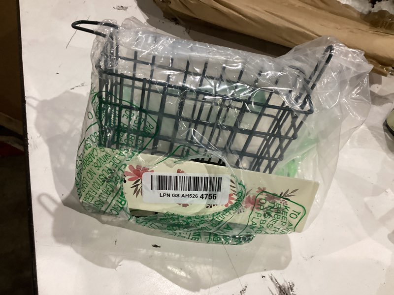 Condition photo showing Good Condition for wild wings decorative metal suet cage feeder for outdoor décor wild bird feeders, 1 suet cake capacity, hanging suet feeder, black