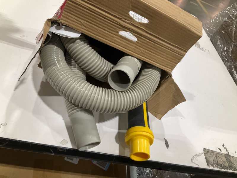 Condition photo showing As Is for hyde tools 09175 drywall vacuum sander, silver ,gray, with pole