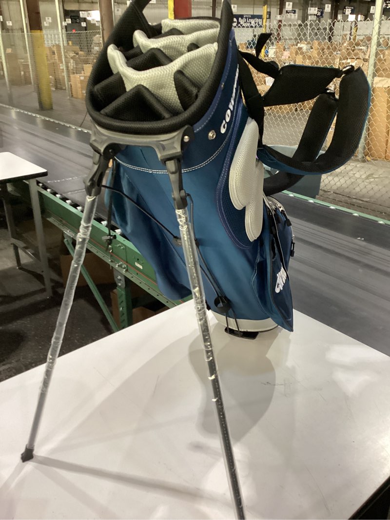 Condition photo showing New/Like New for team golf nfl dallas cowboys fairway golf stand bag fairway golf stand bag, lightweight, 14-way top, spring action stand, insulated cooler pocket, padded strap, umbrella holder & removable rain hood