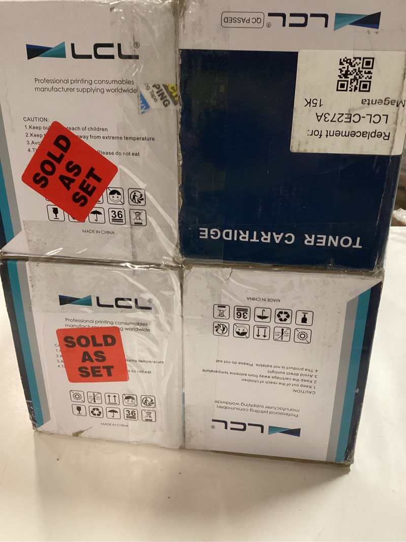 Condition photo showing New/Like New for lcl compatible toner cartridge replacement for ricoh 841813 841816 841815 841814 mp c3003 c3503 c3004 c3504 c3004ex c3504ex lanier mp c3003 c3503 c3004 c3504 c3004ex c3504ex (4-pack bk c m y)