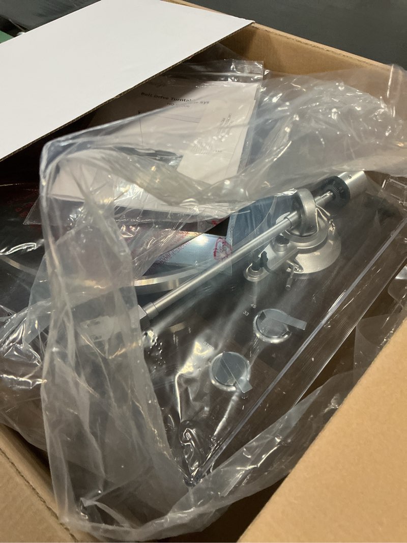 Condition photo showing New/Like New for Turn-Table Record Player HQ-KZ006 High-Tech Belt-Driven Turntable System New