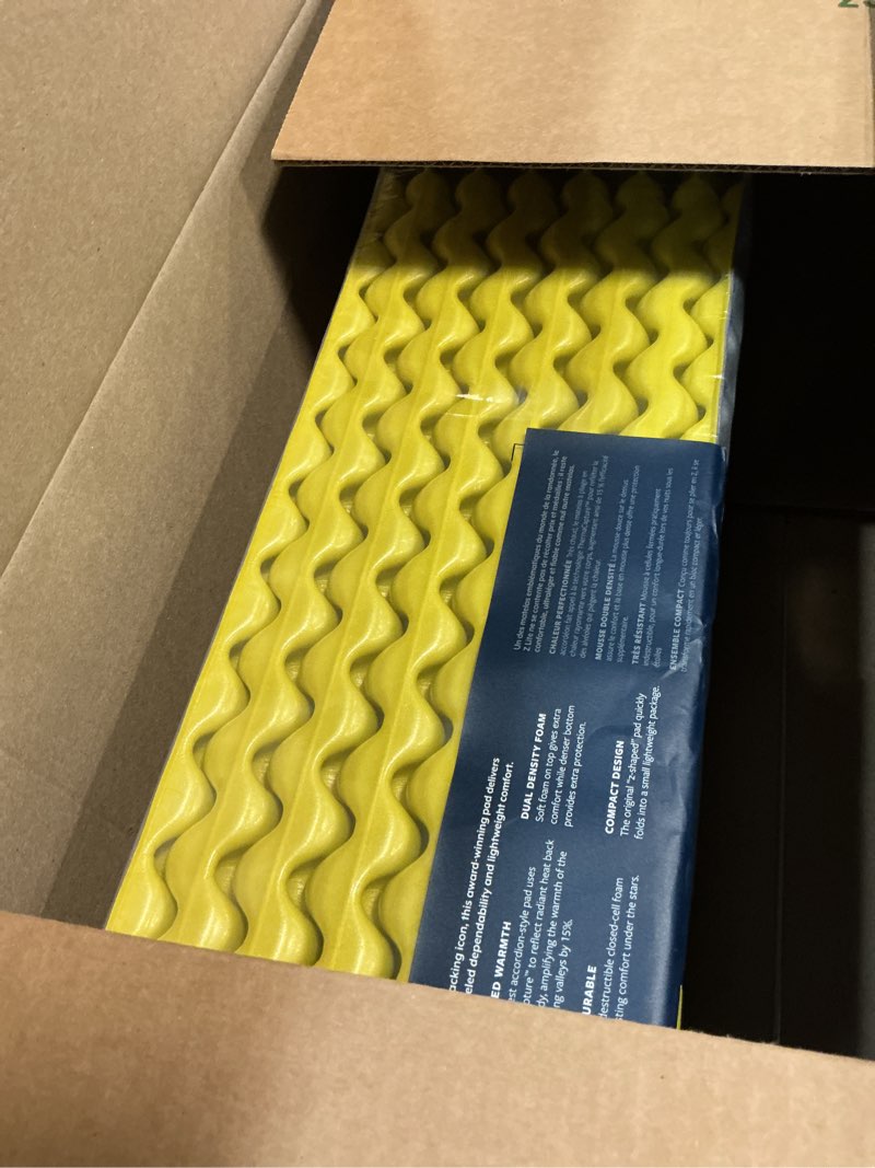 Condition photo showing New/Like New for therm-a-rest z lite sol camping and backpacking sleeping pad limon/silver regular - 20 x 72"