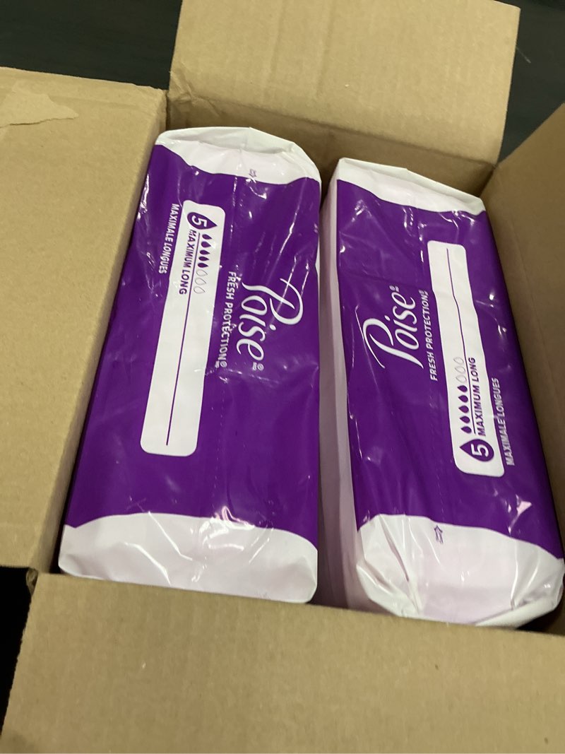 Condition photo showing New/Like New for Poise Incontinence & Postpartum Pads for Bladder Leaks, 5 Drop Maximum Absorbency, Long Length, 84 Count, Packaging May Vary