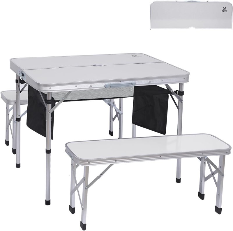 Rectangular 35.5'' L x 23.63'' W Outdoor Picnic Table