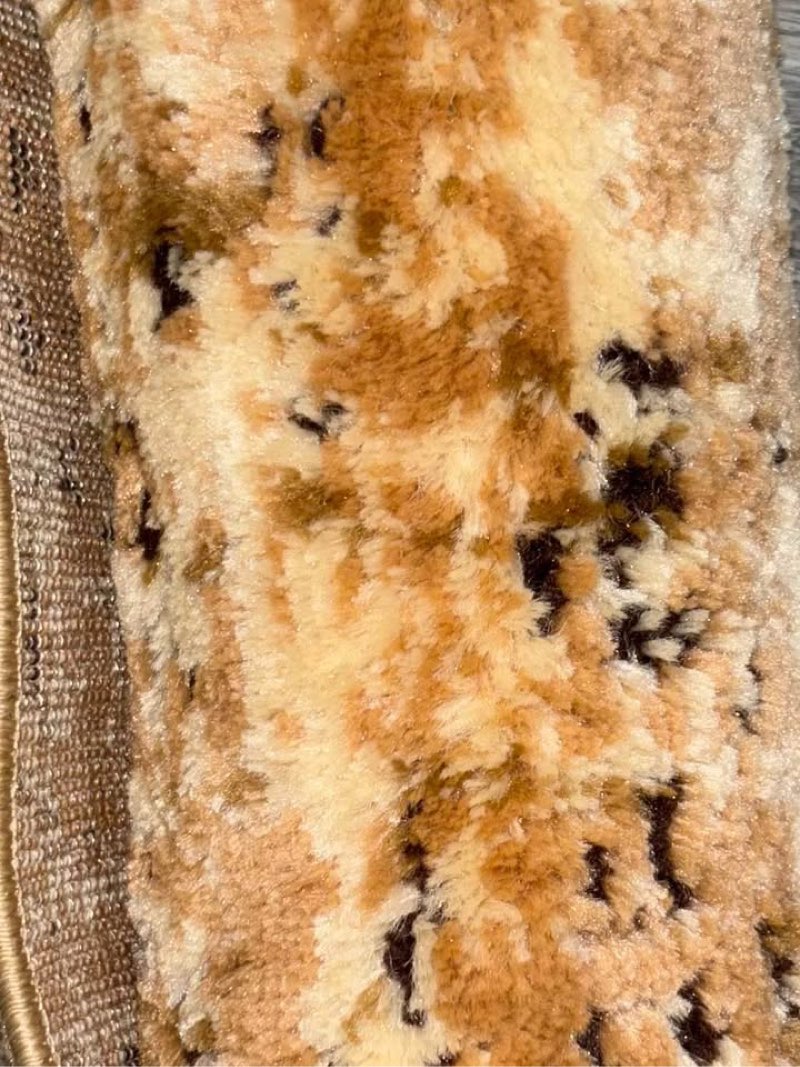 Area rug gabardin kashan color brown/beige 5x7