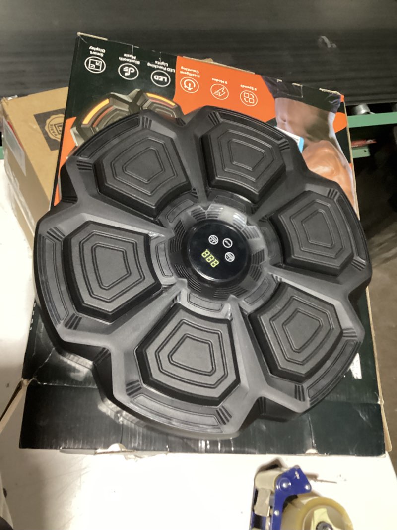 Condition photo showing Good Condition for Music Boxing Punching Machine for Adults - 9 Modes & 9 Speeds, Bluetooth Music Punching Machine with Gloves, Electronic LED Boxing Training Equipment Wall Mounted,Home Indoor Workout Trainer Equipment