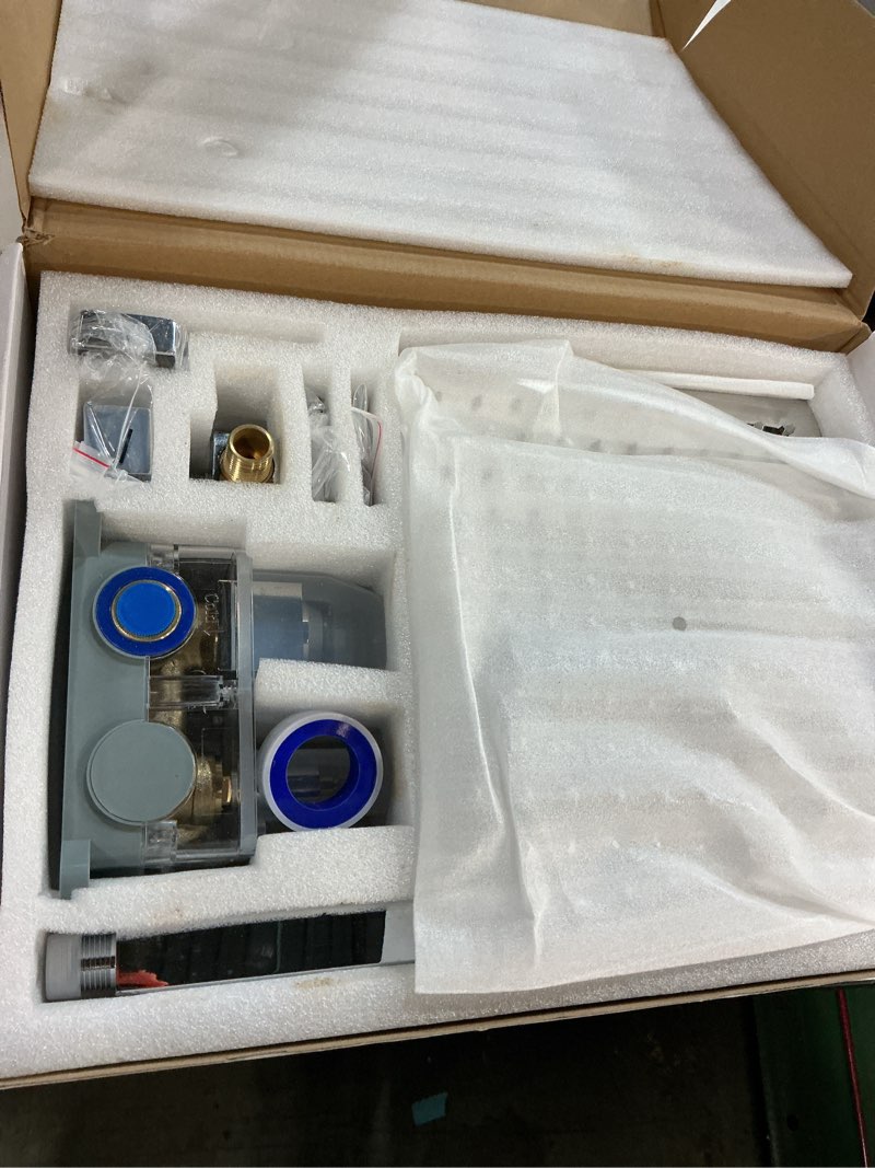 Condition photo showing New/Like New for Aolemi Shower Faucet Set Rain Shower System with Handheld Spray Bathroom Shower Combo Rough-in Valve and Shower Trim Kit Included Polish Chrom 10 Inch Wall Mount Shower Head Polish Chrome 10 Inch Wall Mount Shower Head