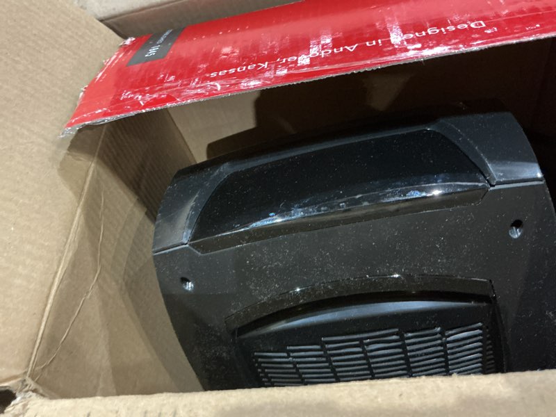 Condition photo showing As Is for vornado tavh10 (2025) space heater with remote for home, fan only option, digital display with adjustable thermostat, advanced safety features, timer, auto climate control, heater for bedroom, black tavh10 (2025 model)