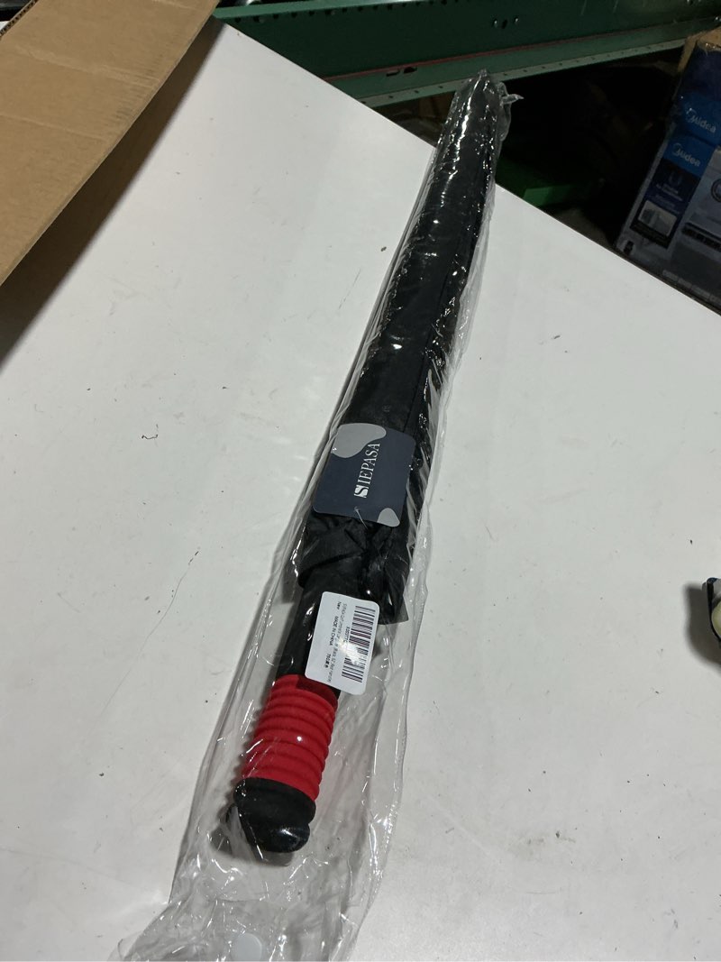 Condition photo showing Good Condition for siepasa golf umbrella large 62/68/72 inch automatic open golf umbrella extra large oversize double canopy vented umbrella windproof waterproof for men and women. black-red handle 62"