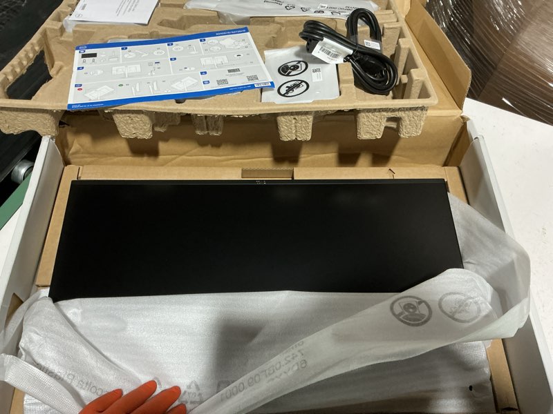 Condition photo showing As Is for dell s2725hs 27 inch monitor, fhd (1920x1080) display, 100hz refresh rate, 1500:1 contrast ratio, tüv rheinland eye comfort 4 star, integrated 2x5w speaker, height/tilt/swivel/pivot- ash white color 27 inches s2725hs no adaptive sync
