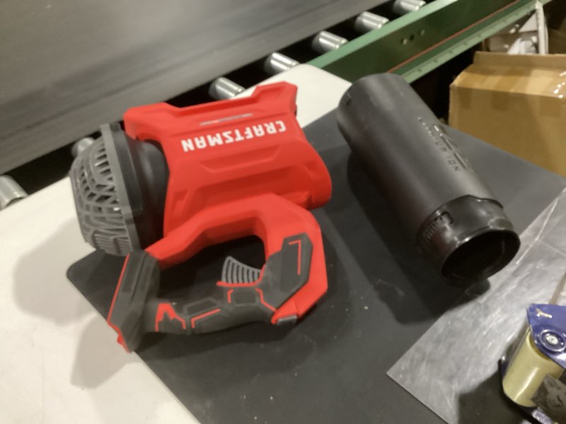 Condition photo showing As Is for craftsman cmcbl720b v20* cordless axial leaf blower, brushless (tool only) red