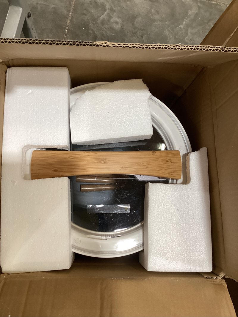 Condition photo showing As Is for Towel Warmer Luxury Heated Bucket – Bluetooth Speaker, Ambient Light & Auto Shut Off – Fits Two 40"x70" Towels, Bathrobes, Blankets – Great Gift Idea