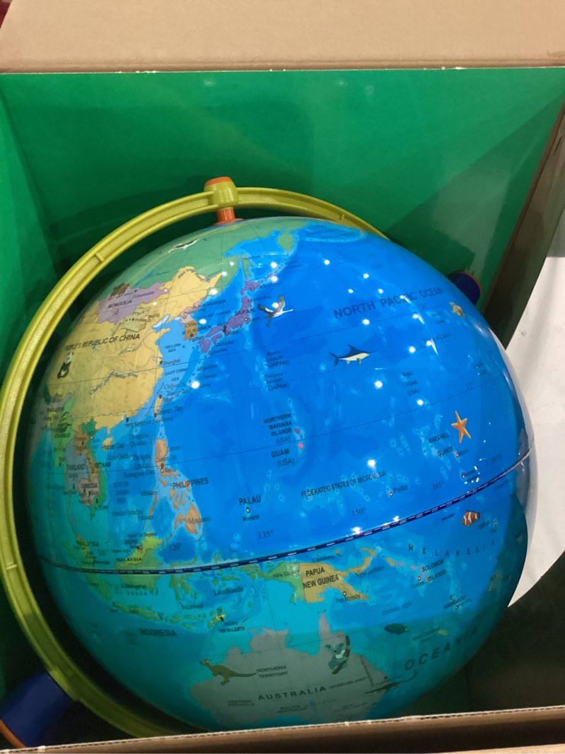 Educational Insights GeoSafari Jr. Talking Globe Featuring Bindi Irwin - Interactive Globe for Child