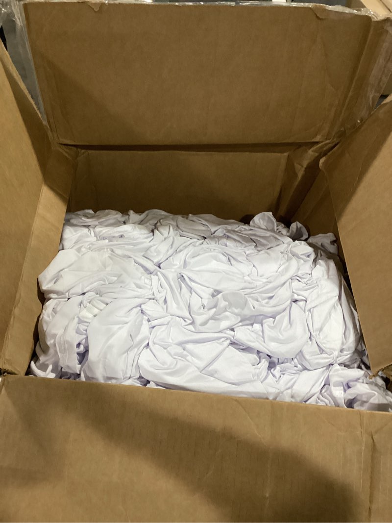 Condition photo showing As Is for 100 pcs white washable removable universal for wedding party dining banquet polyester spandex stretch slipcovers chair covers white-a 100pcs