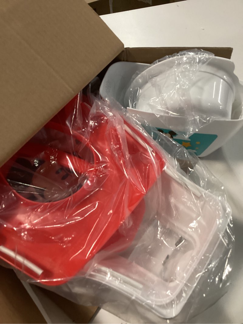 Condition photo showing New/Like New for Bright Starts Disney Junior Mickey Mouse My Size Potty Training Toilet, Toddler Potty Chair with Flushing & Cheering Sounds, Removable Seat with Splash Guard & Handles, Ages 18+ Months, Up to 50 lbs