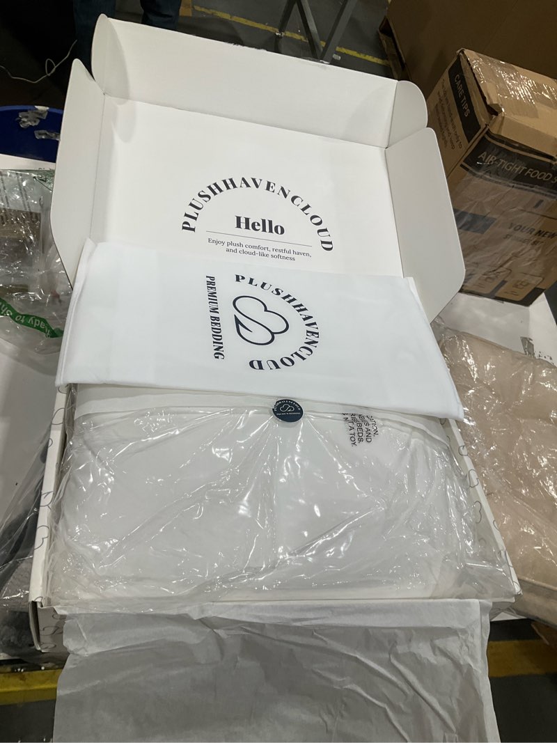 Condition photo showing New/Like New for white goose down pillow luxury hotel bed pillow with 100% 800+ fill power, goose down fiber pillow for sleeping, 700tc cotton shell, queen size - firm/more support, 1 pack firm queen (pack of 1)
