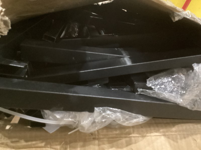 Condition photo showing As Is for Linenspa Heavy Duty Metal Platform Bed Frame - No Box Spring Needed - Underbed Storage - Simple Toolless Assembly - 14” High - Sturdy - Steel Slats - Sleek Modern Design - California King Size California King Heavy Duty