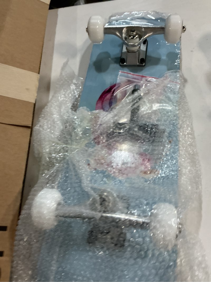 Condition photo showing New/Like New for KMX Complete Skateboard for Beginners, 7-Layer Canadian Maple Double Kick Concave Deck| Aluminum Alloy Trucks | Pro Skateboard for Boys, Girls, Kids, Teens, Adults 27 Unicorn