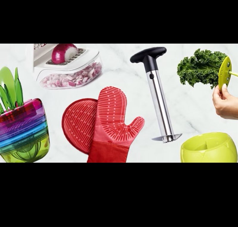assorted kitchen tools and accessories
