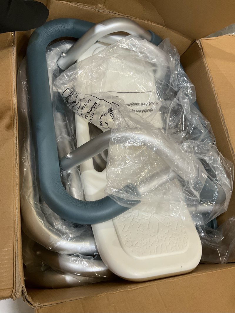 Condition photo showing As Is for Swivel Shower Chair with Arms and Back, 400 lbs Heavy Duty Shower Seat for Inside Shower Stall and Bathtub, Height Adjustable Safety Bath Seat for Elderly, Adults, Handicap and Disabled 400lbs Shower Chair