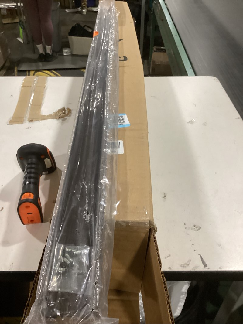 Condition photo showing New/Like New for Randall Manufacturing 1/4" Plastic Sliding Door Track (Black, 4 FT Long) Black 4 FT Long
