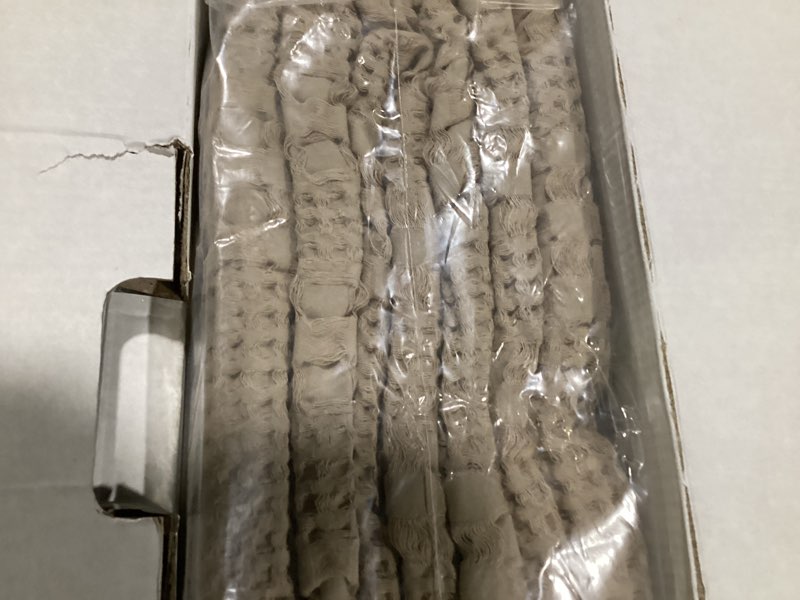 Condition photo showing Good Condition for phf 100% cotton waffle weave blanket king size for bed, soft lightweight & breathable for spring and summer, all-season comfort, luxury aesthetic blanket for home decor, 108"x90", light taupe/oatmeal king(108"x90") light taupe/oatmeal