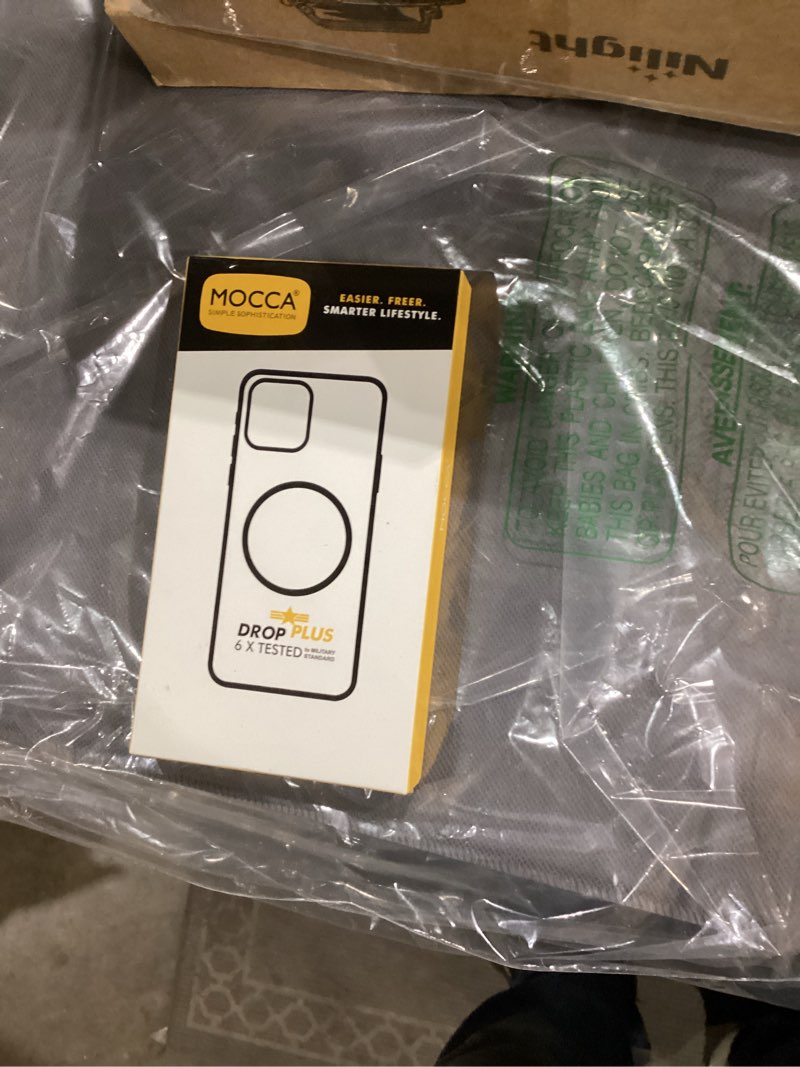 Condition photo showing New/Like New for MOCCA Strong Magnetic for iPhone 13 Case, [Compatible with Magsafe][Screen Protector+Camera Lens Protector] Translucent Matte Back Slim Shockproof Case for iPhone 13 Phone Case 6.1", Deep Purple Deep Purple iPhone 13 6.1inch