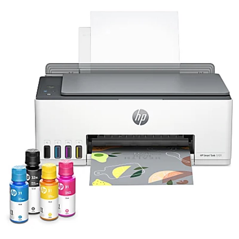 HP Smart Tank 5101 Wireless All-in-One Ink Tank Printer with up to 2 years of ink included, AI-enabled (1F3Y0A)