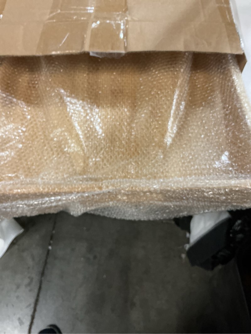 Condition photo showing New/Like New for GOBAM Bamboo Extra Large Ottoman Tray, 26 x 15 inches - Wooden Tray for Dining Table & Parties, Serving Tray with Handles for Food, Cheese, Snacks, Tea, Coffee & Wine Natural 26" x 15" x 2.4"