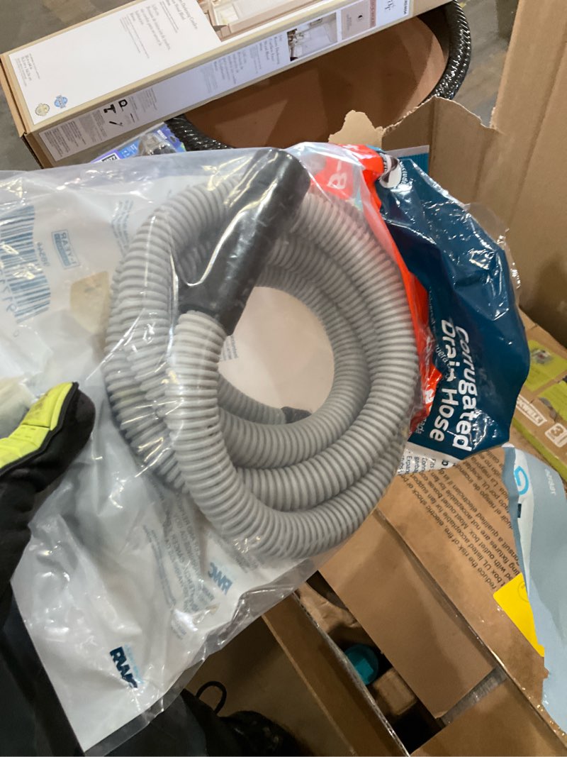 Condition photo showing As Is for eastman 8-ft l 5/8-in o.d. inlet x 5/8-in o.d. outlet pvc dishwasher drain hose