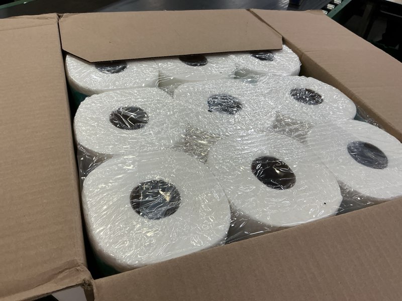 Condition photo showing Good Condition for amazon brand - presto! flex-a-size paper towels, 158 sheet huge roll, 12 rolls (2 packs of 6), equivalent to 38 regular rolls, white 6 count (pack of 2) white